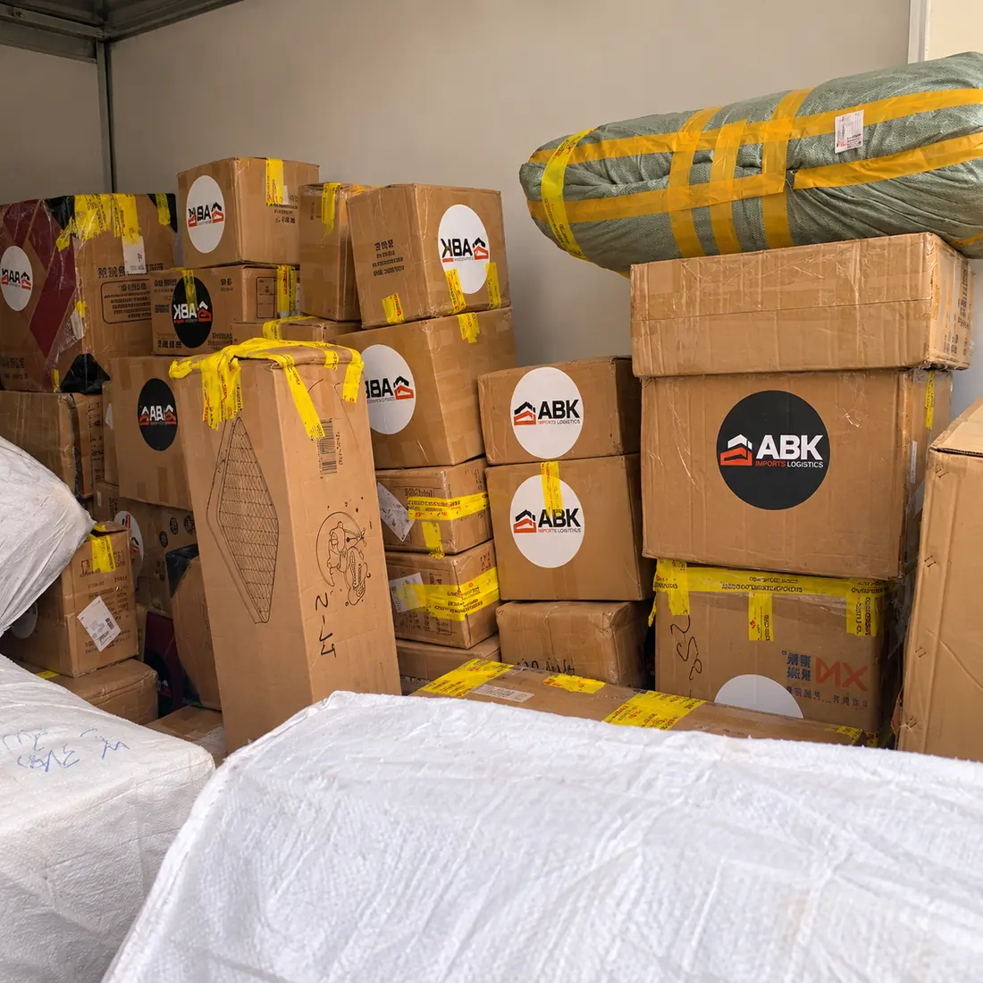 Cajas consolidadas y embaladas en origen
